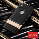Flip Kickstand Shock Proof Back Cover For iPhone X by H&A