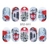 Special Set #5 -12 Sheets Per Pack | Cute Animals And Flora Theme Nail Art Decals