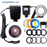 Speedlite RF-550D 14-In-1 Macro LED Ring Flash For Canon Nikon Sony Olympus Panasonic Pentax