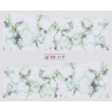 Broken Marble Theme | 12 Colors To Choose From | Nail Art Decals