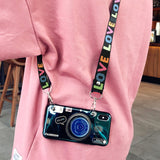 Gypsum Series - Retro Camera With Free Lanyard Case for iPhone