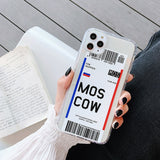 Paraíba Series - World Cities Plane Ticket Cases for iPhone