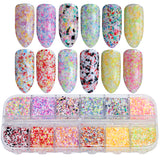 Nail Decor #1 - 12 Color Per Set | Abstract Flowers Inspired Set
